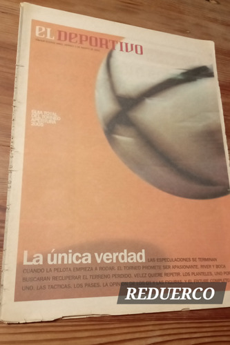 Suplemento Deportivo Guía Apertura 2005 Fixture Escrito (Usado)