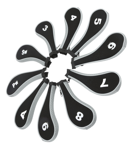 Funda De Neopreno Gris Para La Cabeza, 10 Unidades, Para Mad