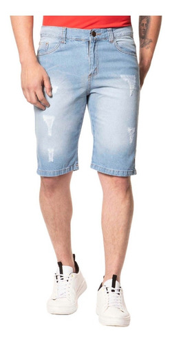 Imagem 4 de 7 de Kit 3 Bermudas Jeans Masculina Atacado C/ Nota Fiscal Full