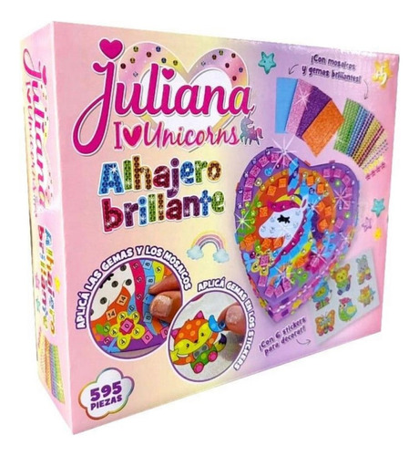 Juliana I Love Unicorns Alhajero Brillante Colgantes 