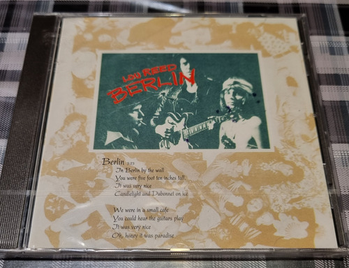 Lou Reed - Berlin - Cd Import New Sellado #cdspaternal