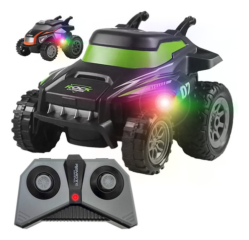 Auto A Radio Control Remoto Recargable Juguete 360 Luz Rgb