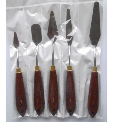 Set De Espatulas Cromadas 5 Mod.