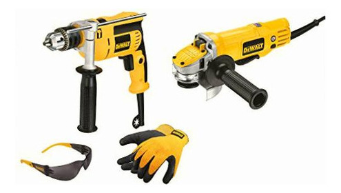 Dewalt Kit Mini Esmeriladora 4-1/2 Pulgadas Y Rotomartillo