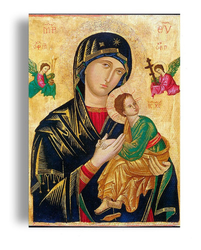 Cuadro Decorativo Canvas Sala Comedor 50x60cm Virgen Socorro