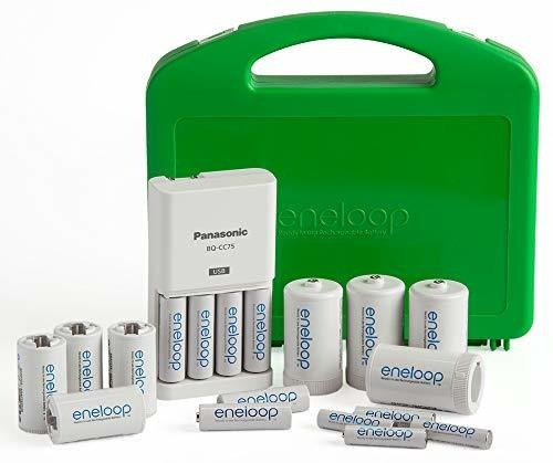 Panasonic Kj75mc64za Eneloop Power Pack 6aa 4 Adapters Usb
