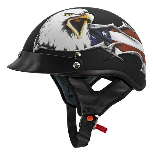 Vcan Cruiser Patriotic Eagle Usa Graphics - Medio Casco Para