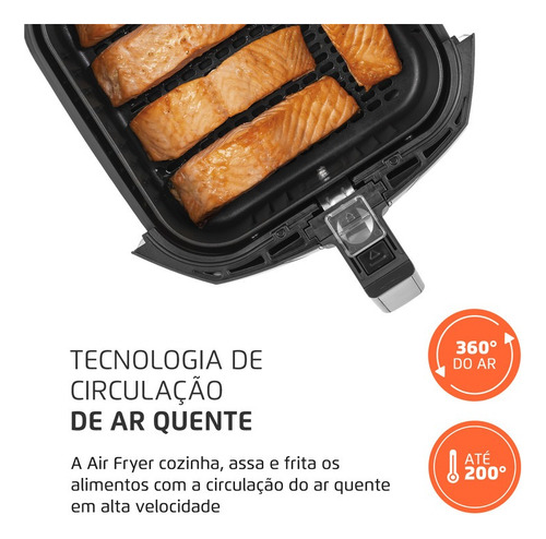 Fritadeira Sem Óleo Air Fryer Afn-40-bft 4l 1500w Mondial Cor Preto 110V