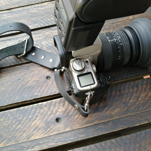 Arnés Fotografía Doble Cámara En Cuero Genuino