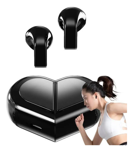 Wireless Earphone, Touchscreen Heart Shaped Ear Buds Y