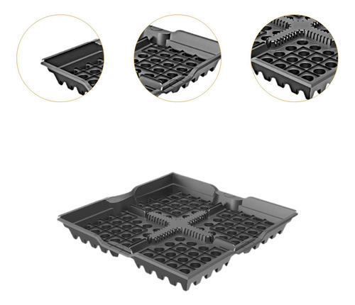 Bandeja De Plántulas Motter De Jardín Modular De Ligero De