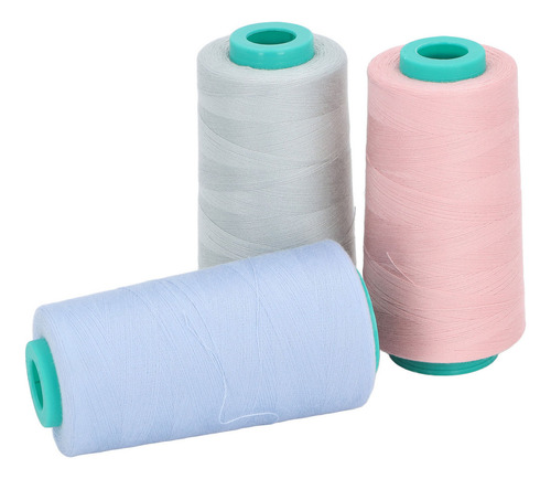 Hilo De Poliéster Para Máquina De Coser, 3 Unidades, 3 Color