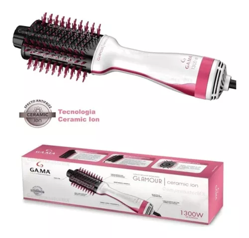 GAMA Cepillo Secador Modelador Gama Glamour Pink Ceramic Ion