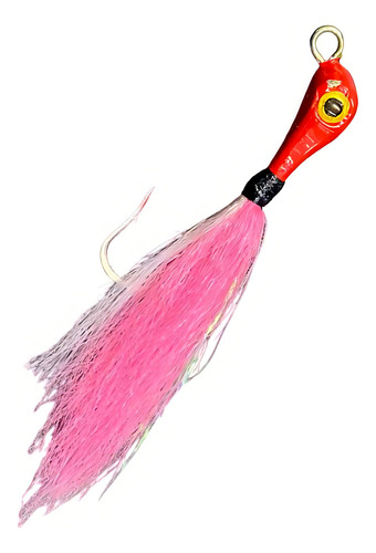Isca De Pena Jig Tucunaré Traíra Robalo 10g Rosa