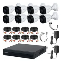 Comprar Kit Videovigilancia Cronos 8 Cámaras Dahua Bala Hfw1209cn 2mp Full Color + Cables + Accesorios - Kit Cctv Kit8c-full2mp-sa (dvr Dahua Xvr1b08-i Circuito Cerrado)