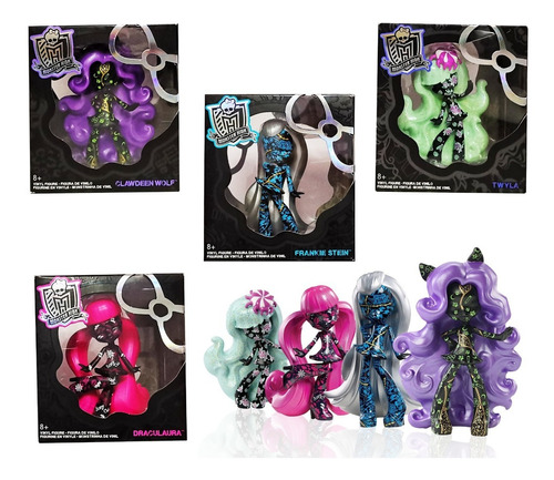 Monster High Vinyl Tatuajes 4 Figuras Año 2014 Originales