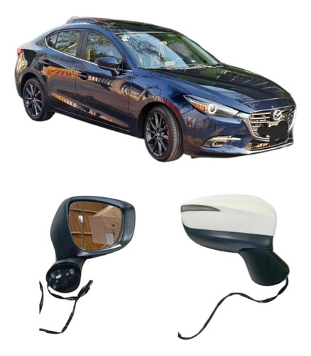Espejo Mazda Cx5 2016 2017 2018 Electrico Autoabatible Der