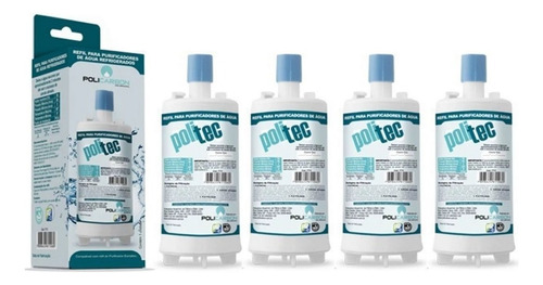 Kit X4 Refil Filtro Purificador De Água Esmaltec - Acqua7