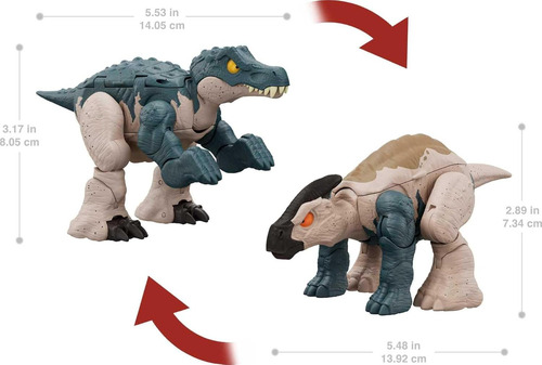 Jurassic World Fierce Changers Baryonix Y Parasaurolophus