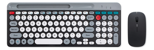 F 2.4g Combo De Teclado Y Mouse Inalámbricos De Modo Dual