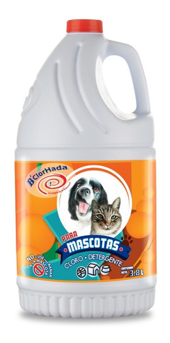Cloro + Detergente Bclorhada Para Mascotas 3.8 L
