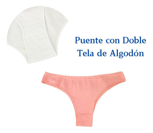 Panties Algodón Para Mujer Bragas Calzón Pantys Sexy 3 Pack