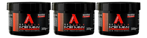 Kit 3x Gel Cola Incolor Profissional 300g Alfa Look's