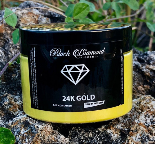 Pigmento Black Diamond 24k Gold Para Resina Epóxica