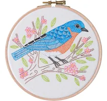 Comprar Leisure Arts Kit De Bordado 6 Blue Bird - Kit De Bordado Par