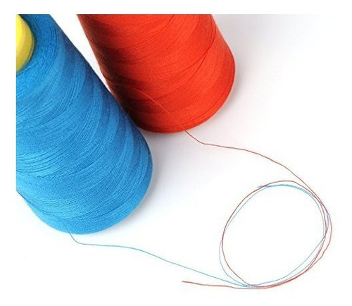 Imagen 3 de 9 de Ilauke Hilo De Coser Overlock De 12 X 1500 M Colores