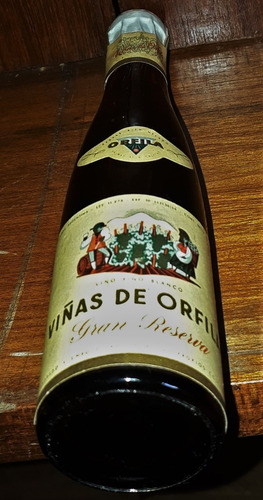 Botella Miniatura Vino Blanco Gran Reserva Viñas De Orfila (Usado)