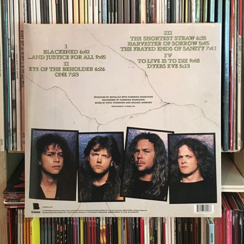 Vinilo Metallica And Justice For All 2 Lps Germany Import.
