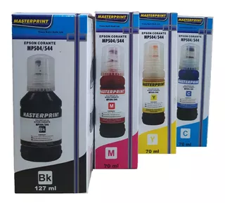 Kit - Tinta Compatível Epson Ecotank Bulk Ink 4 Cor 504/544