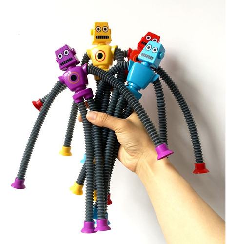 Brinquedo Antiestresse Com Ventosa E Tubo Extensível