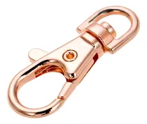 Comprar Ganchos Giratorios Mosquetones Sujetadores Llaveros Oro Rosa