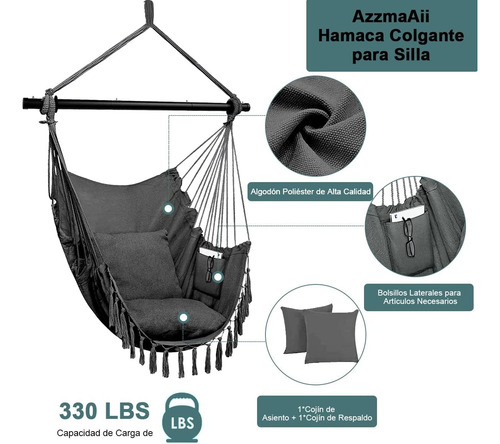 Portatil Sillon Columpio Para Jardin Colgante Al Aire Libre