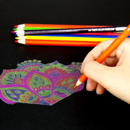 Lapices De Colores Neon X8 Unidades
