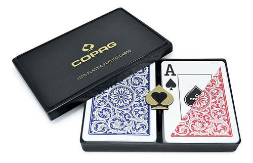 Copag Poker Index 1546 - Juego De Cartas (tamaño Grande), C