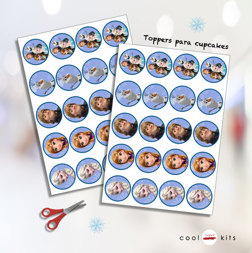 Kit Imprimible Frozen Personalizado Candybar Cumpleaños