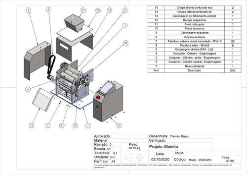 Imagem 7 de 10 de Projetista Mecânico Cadista Desenhista Freelance Solidworks