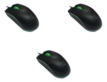 Comprar Kit 3 Mouses Com Fio 1.200 Dpi Usb 2.0 Luz Led 1,25m Preto