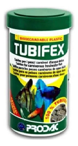 Alimento Para Peces Prodac Tubifex 250 Ml 20 G Acuario