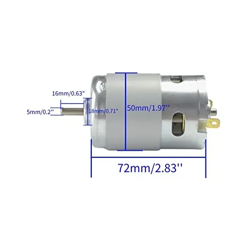 Motor Conquerall 895 Dc, 12 V, 6000 Rpm, 24 V, 12000 Rpm, Gr