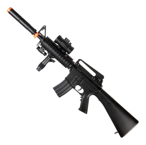 Rifle M83b2 Airsoft Resorte Bbs 6mm Mira Linterna Laser Xtrc