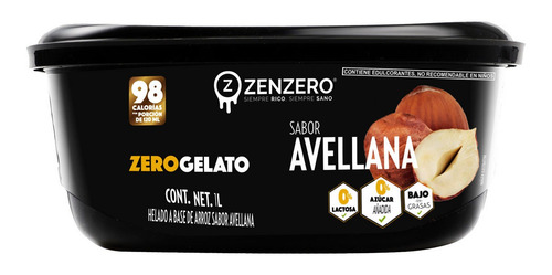 Helado Zenzero Avellana 1L