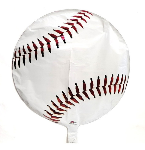 Globos Pelota Beisbol Fiestas Helio 5 Pz 18 Pulgadas Metalic