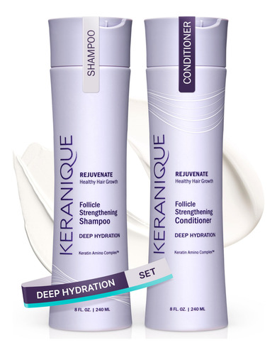 Conjunto De Shampoo E Condicionador Keranique Hydrating Deep