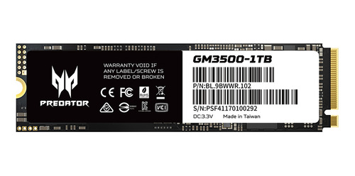 Disco Ssd Nvme 1 Tb Acer Gm3500 Pcie 3.0 M2 2280