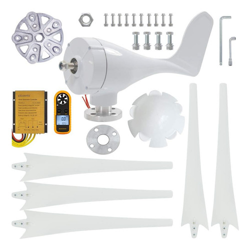 Kit De Generador De Turbina Eólica Pikasola 400 W 12 V Con 5