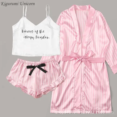 Conjunto De Pijama Para Ropa De Hogar Casual De Encaje De Se